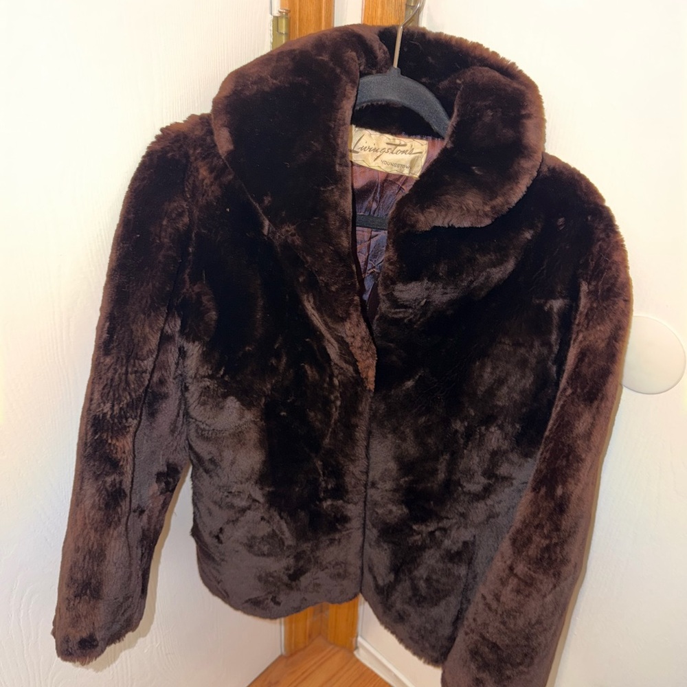 Livingston’s Luxurious Brown Fur Jacket